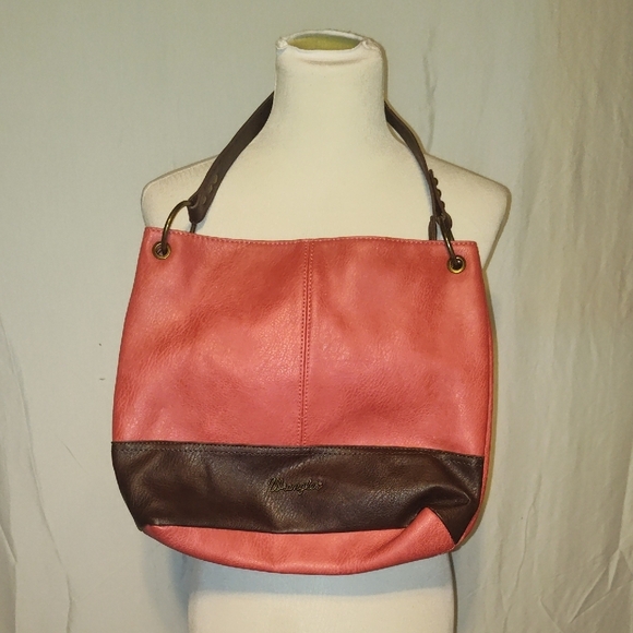 Wrangler Handbags - Wrangler Hobo Bag Purse Handbag Red by Montana West Good Condition